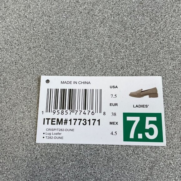 NEW Dv Dolce Vita Lug Loafer Women's Size 7.5 Dune Beige Slip-On - Picture 8 of 9